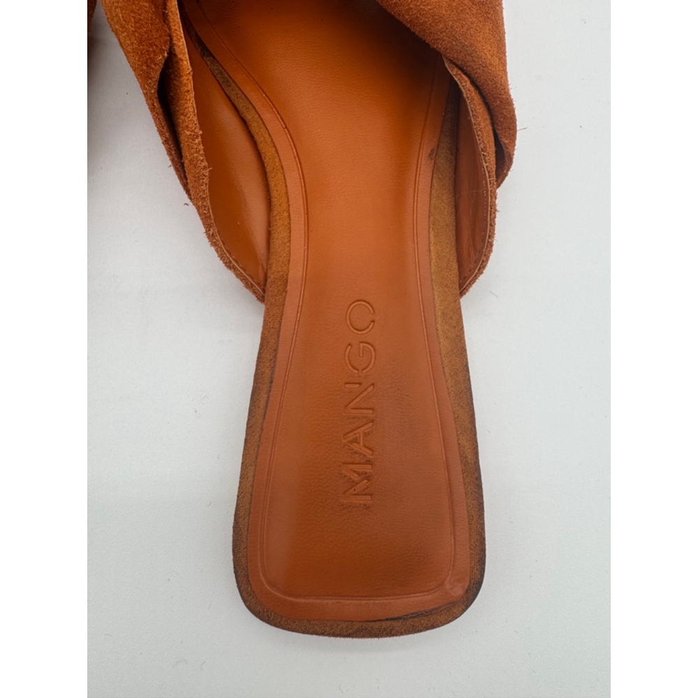 Women's Mango Mules Size 6.5/37 Rust Brown - Picture 4 of 7